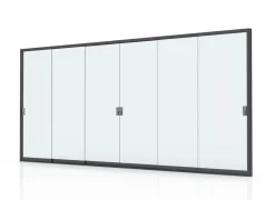 Cloison vitrée côté 6M pour pergola Summer