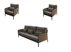 Ensemble détente Raphia (2 fauteuils + 1 canapé 3 places)