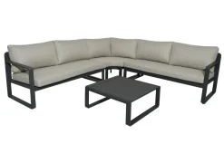Ensemble salon d'angle Mojito (Méridiennes D/G + angle + 1 table basse)