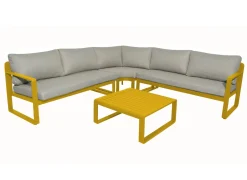 Ensemble salon d'angle Mojito (Méridiennes D/G + angle + 1 table basse)