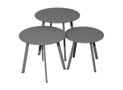Lot de 3 tables basses Massaï