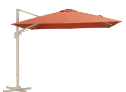 Parasol déporté NH 3x3 m orientable, mât crème