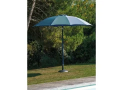 Parasol droit Ø 270 cm (coloris mât/toile assortis)