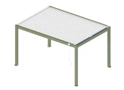 Pergola autoportée solaire Mira 3x4 m Amande