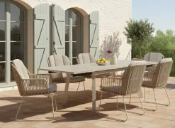 Table Agra 150/200/250 cm, plateau céramique