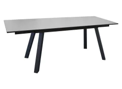 Table Agra 150/200/250 cm, plateau Verre