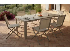 Table Alma 140/180 cm, plateau céramique