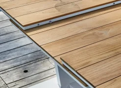 Table Amber 180/240 cm, plateau à lames teck FSC®