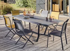 Table Galléo 180/230/280 cm, plateau HPL