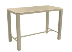 Table haute Chanéo, plateau céramique
