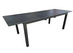 Table Mélodie 180/240 cm, plateau céramique