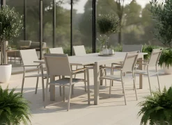 Table Olivia 140/240 cm, plateau céramique